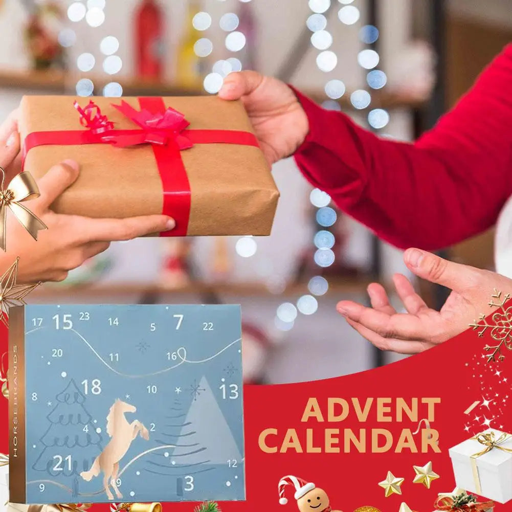 HORSEBRANDS Advent Calendar 2025 24 Days Countdown Surprises Gifts (7*Equipment, 9*Care, 5*Fashion, 3*Lifestyle) For Horse Love Oasis Select