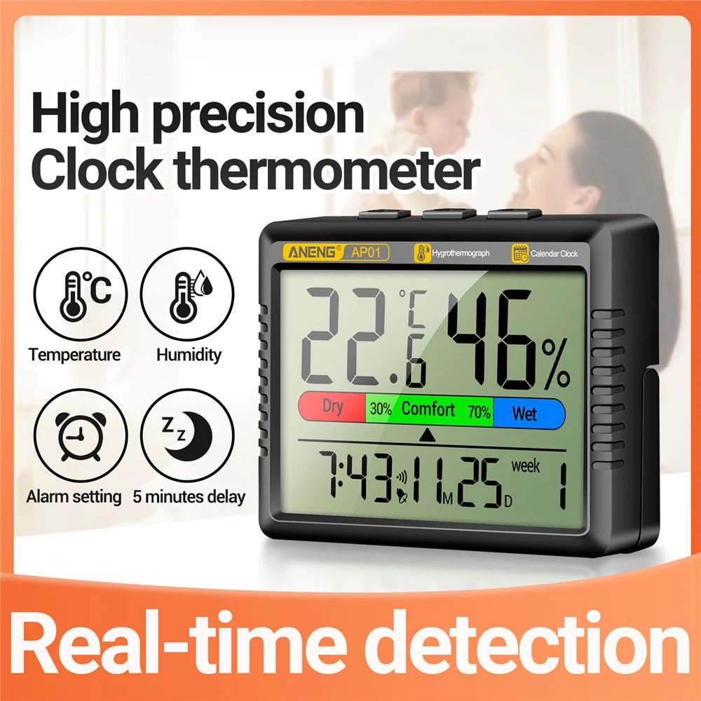 ANENG AP01 Multiscene Measurement Temperature Humidity Meter Handheld Precision Digital Air Thermometer Hygrometer Tester Tools Oasis Select