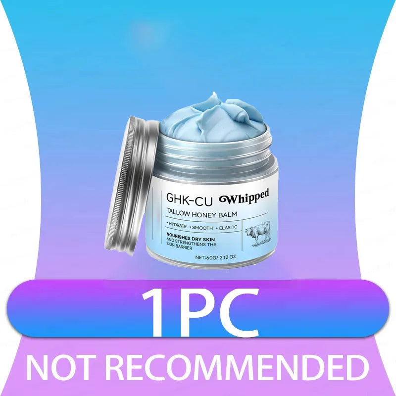 2026Blue Balm Moisturizer with GHK-Cu Copper Peptides & Beef Tallow: Manuka Honey Care for Mature Dry Skin Oasis Select 1pc
