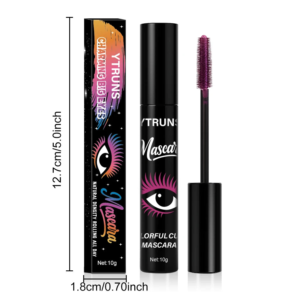 8 Color Glitter Mascara – Waterproof, Lengthening & Volumizing
