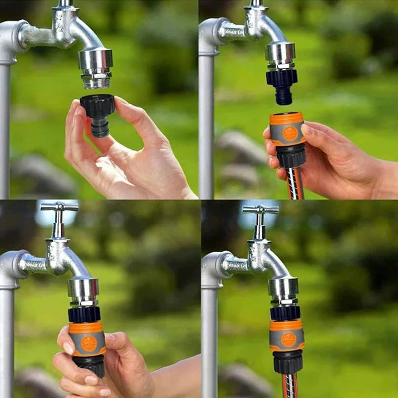 10/1PCS Garden Hose Quick Connector Faucet Extender Hose Connection Joint Garden Water Pipe Connectors Watering Pipe Fittings Oasis Select