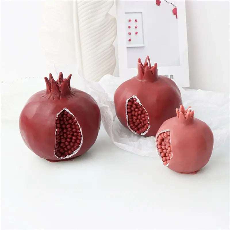 LIKE WISH Pomegranate Candle Silicone Mold Chocolate Decor Gypsum Aromatherapy Soap Clay Molds DIY Art Resin Candle Mould Oasis Select