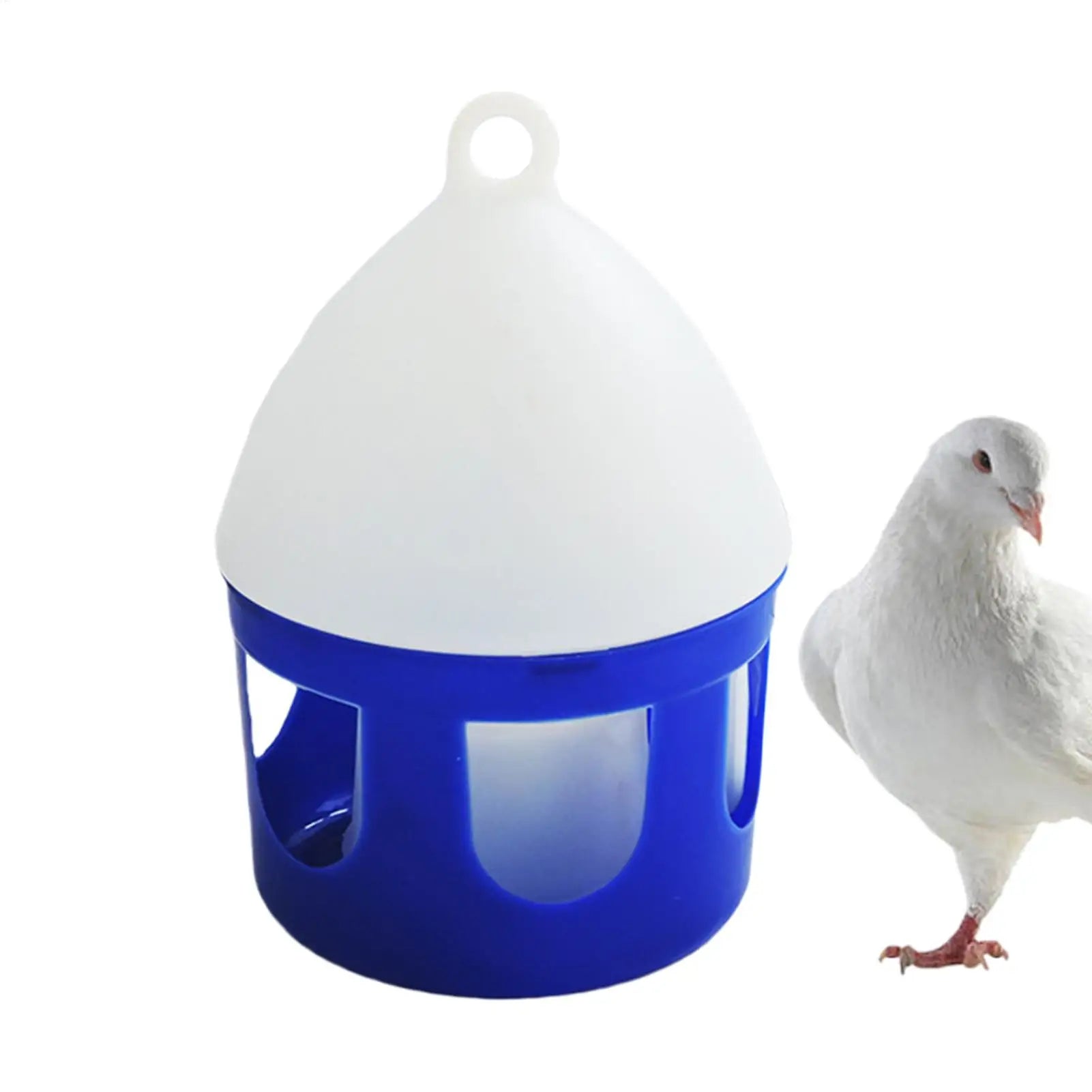 Pigeon Water Feeder 2L Bird Water Dispenser Removable Spill-Proof Pigeon Waterer for Outdoor Bird Cage Hydration Duck Keeping Oasis Select
