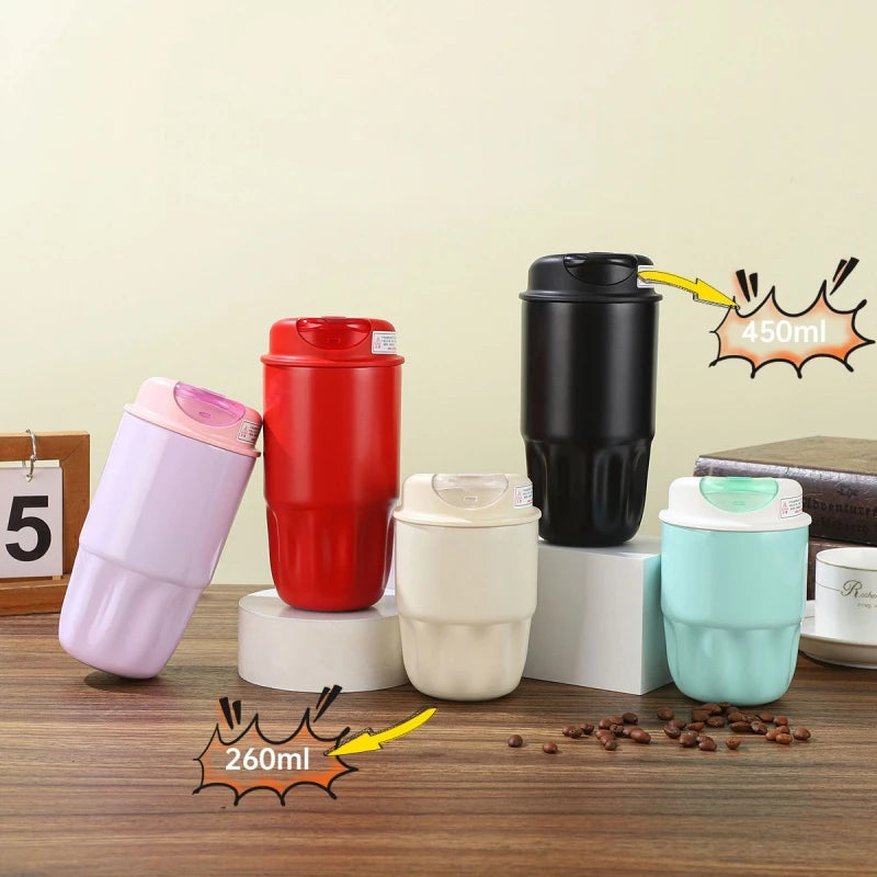 260/450ml 316 Stainless Steel Coffee Cup Travel Portable Mini Insulated Mug for Men and Women High-Quality Gift Water Bottle Oasis Select