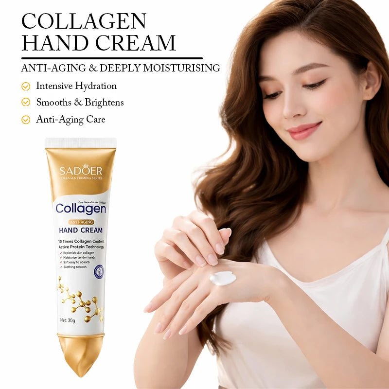 SADOER Collagen Hand Cream – Firming, Brightening & Hydrating