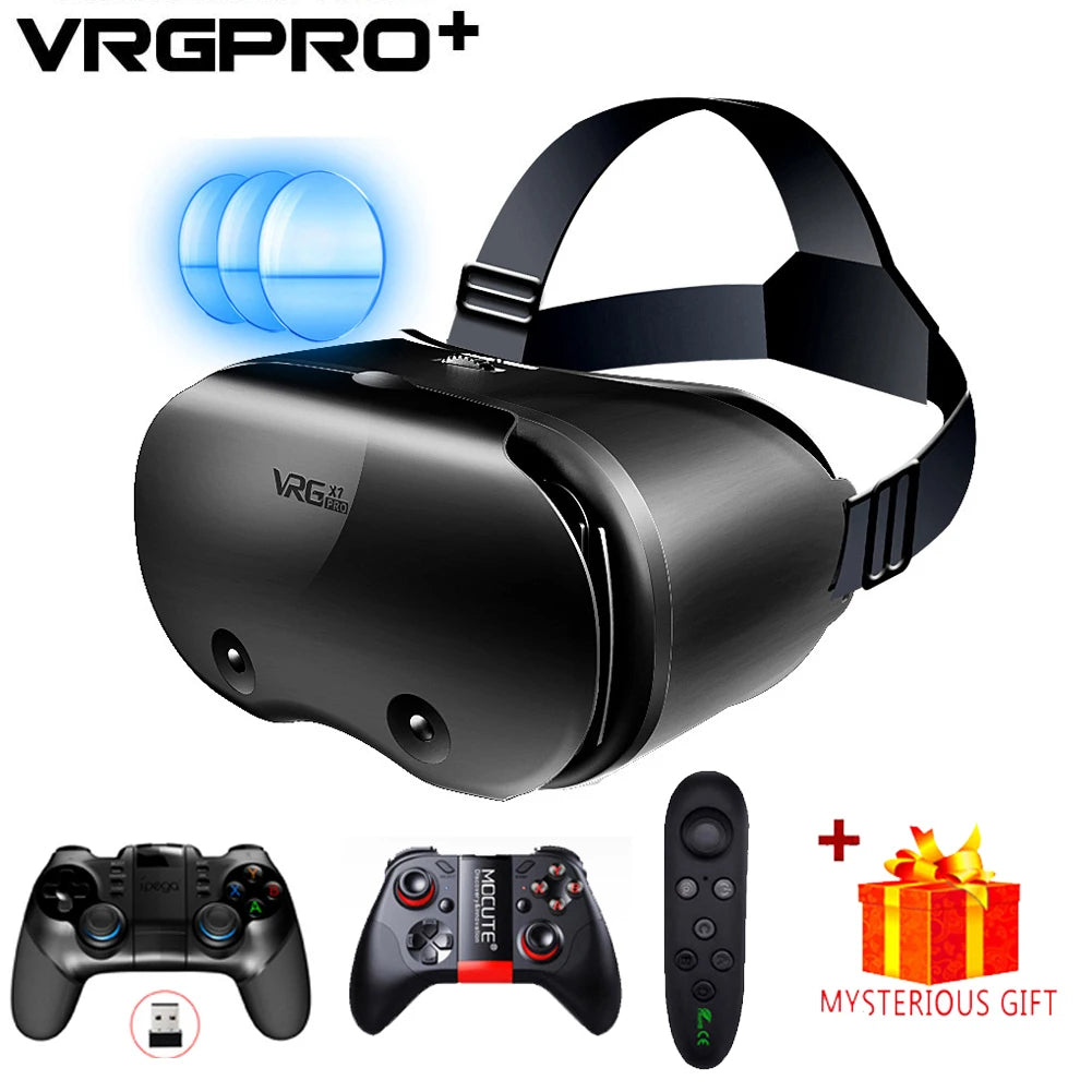 VRG PRO X7 3D VR Headset Goggles for iPhone & Android