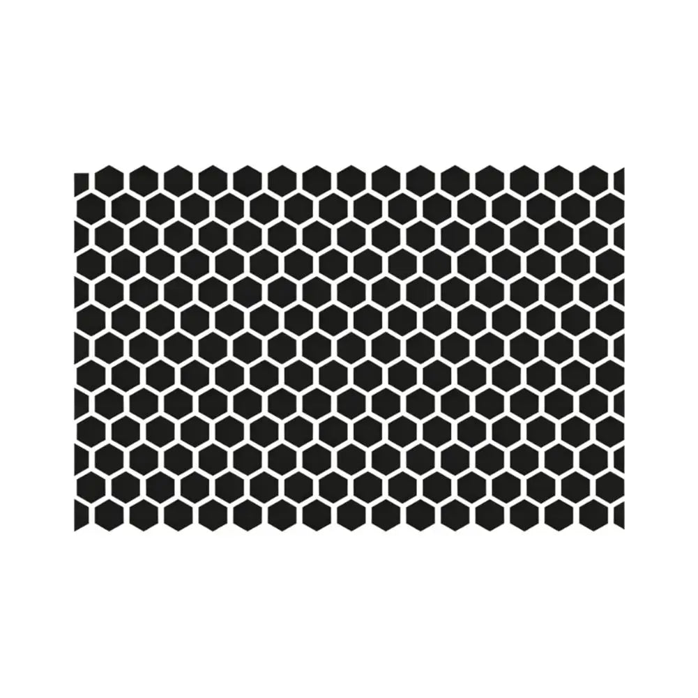Car Side Window Matte Black Sticker 75x50cm Honeycomb Hexagon Self-Adhesive Sun Shade Sticker Universal All Vehicle Accessories Oasis Select 01 X 1