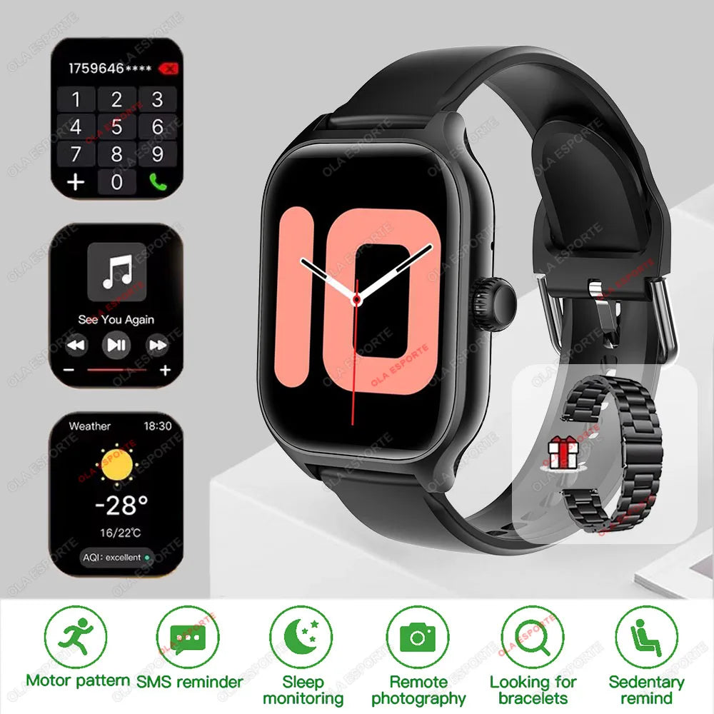Ola Esporte Smartwatch GPS Bluetooth Call Heart Rate IP68