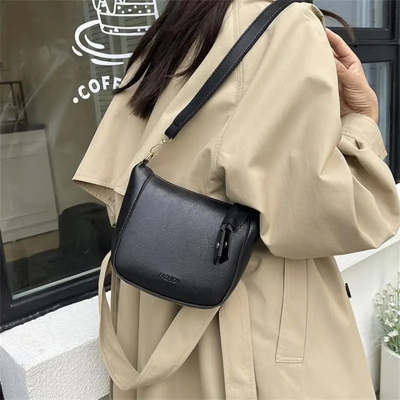 Women's PU Leather Crossbody Bag | Stylish Shoulder Handbag