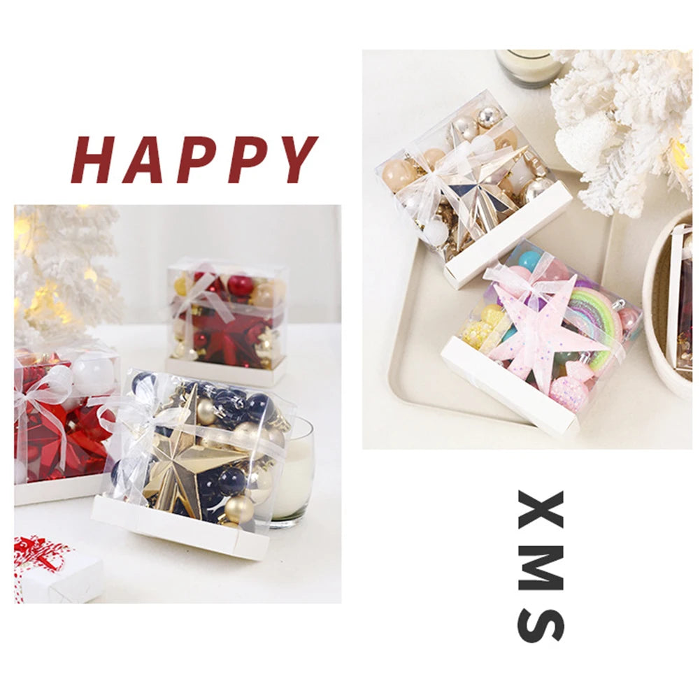 Table Centerpieces Macaron Christmas Balls Easy Storage Christmas Balls 15.5*7.5*15.5cm Crafted From Good Materials Oasis Select