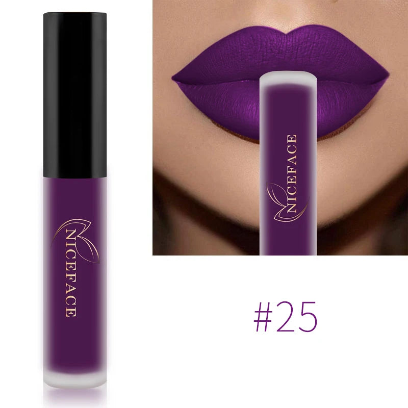 QiBest Matte Liquid Lipstick – Waterproof Long-Lasting Lip Gloss