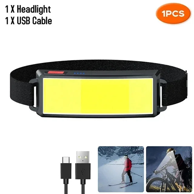 COB LED USB Rechargeable Headlamp 500 Lumens | 3 Modes