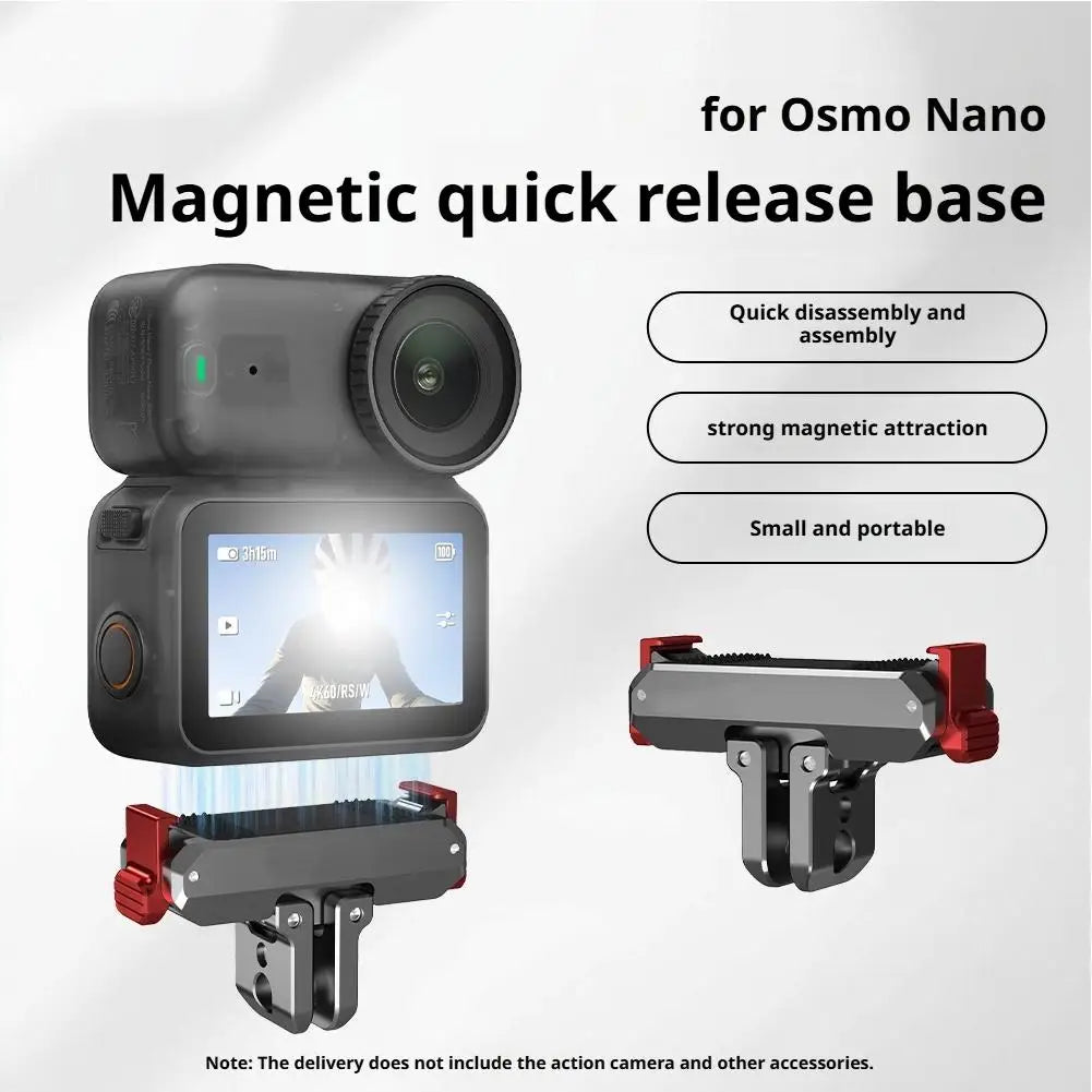 Magnetic Quick-release Adapter Mount for DJI OSMO NANO Metal Foldable Dual-Claws Base Extension Bracket Camera Accessory Oasis Select