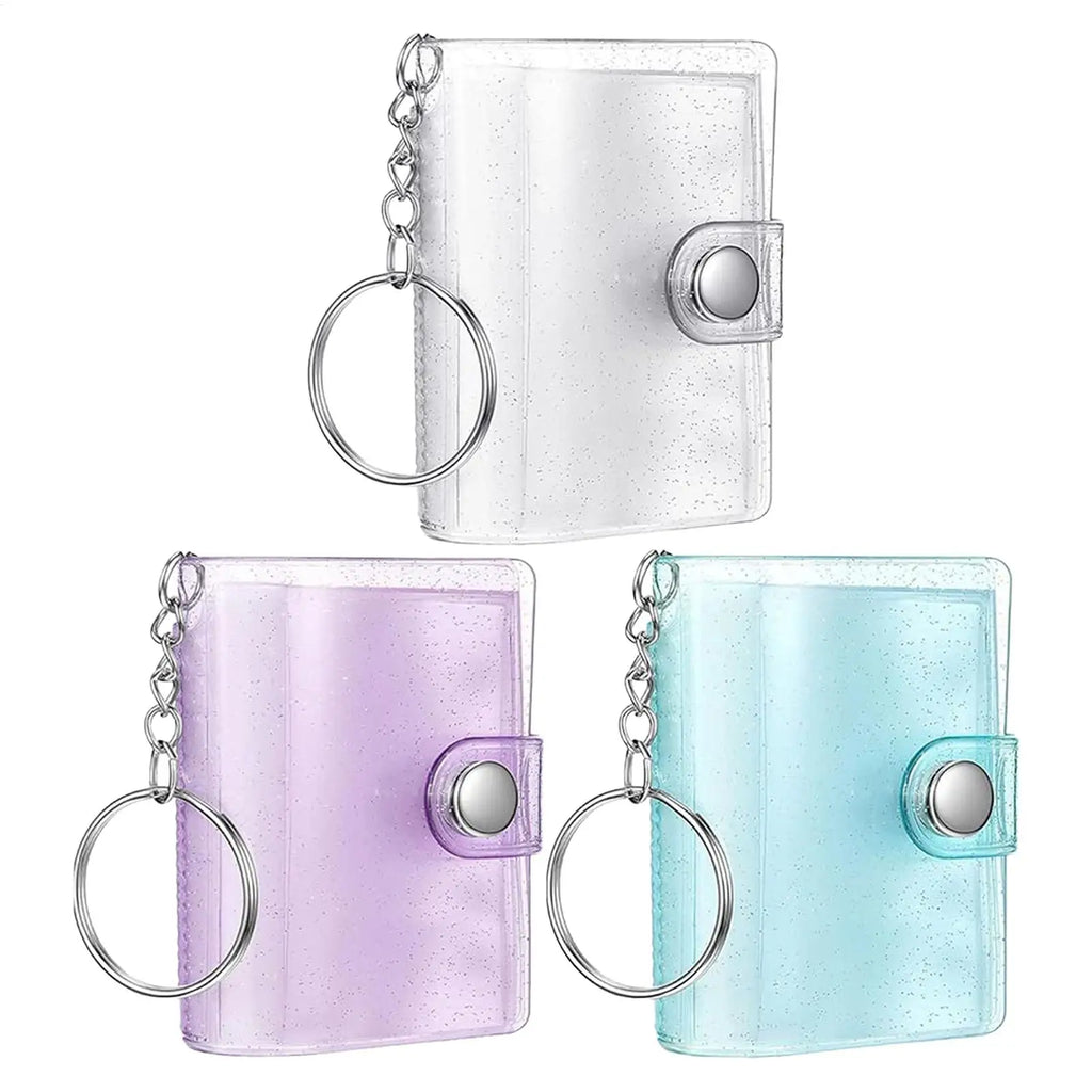 2 Inch Mini Photo Album Mini Keyring ID Instant Pictures Interstitial Storage Case Card Collect Book Photocard Holder Keyring Oasis Select