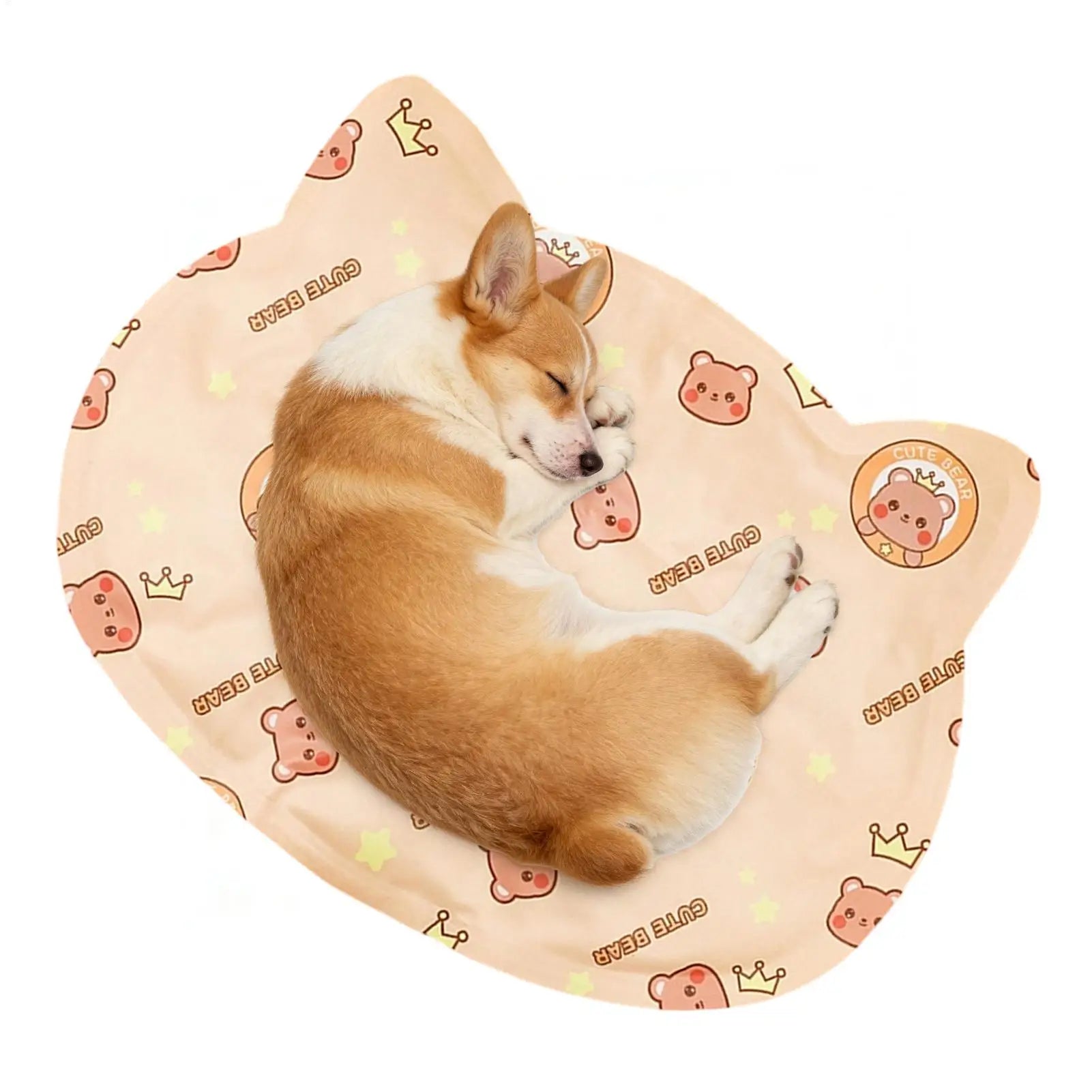Pet Summer Cooling Mat – Cartoon Ice Silk Pad for Cats & Dogs