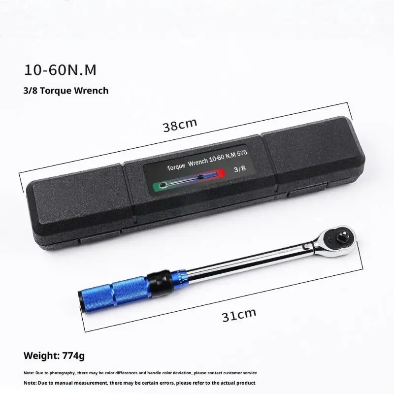 1Pcs 5-210Nm Preset Spark Plug Tool With Swivel Head 1/4" 3/8" 1/2" Drive Adjustable Torque Wrench For Car Bike Repair Oasis Select 60nm