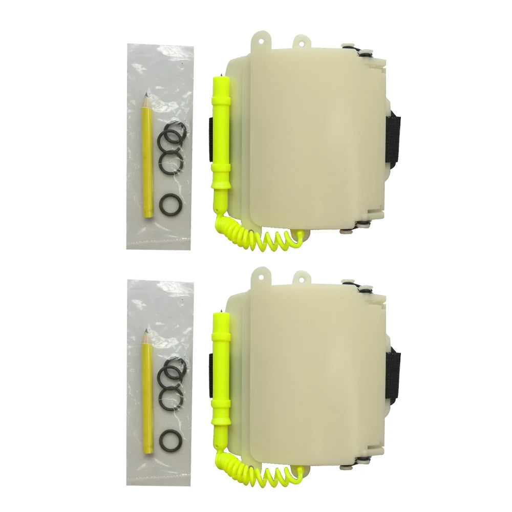 Luminous Underwater Triple Scuba Diving Wrist Writing Slate With Pencil Arm 3 Panels Write Board Oasis Select 2 Piece