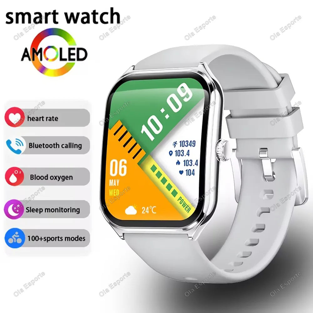 Ola Esporte HW12 1.96" AMOLED Smartwatch | BT Call & Fitness
