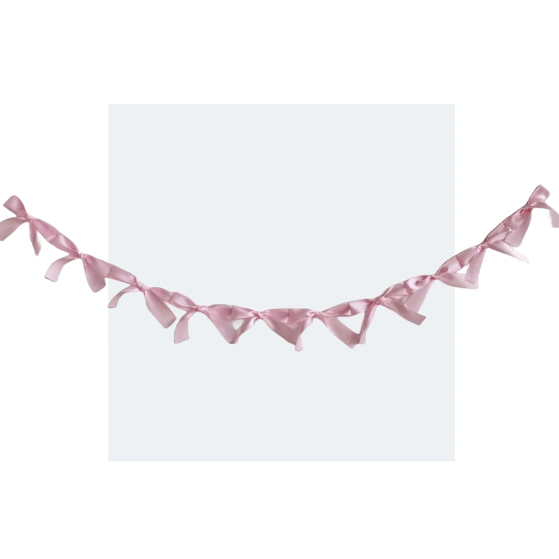 1.8M Pink White Blue Satin Bow Handmade Webbing Hanging Garlands for Birthday Wedding Party Girl Room Girly Heart Decorations Oasis Select Pearlescent powder