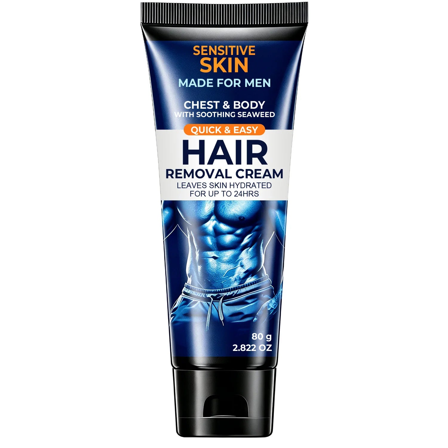 Men's Hair Removal Cream – Seaweed & Ginseng Formula, 80g