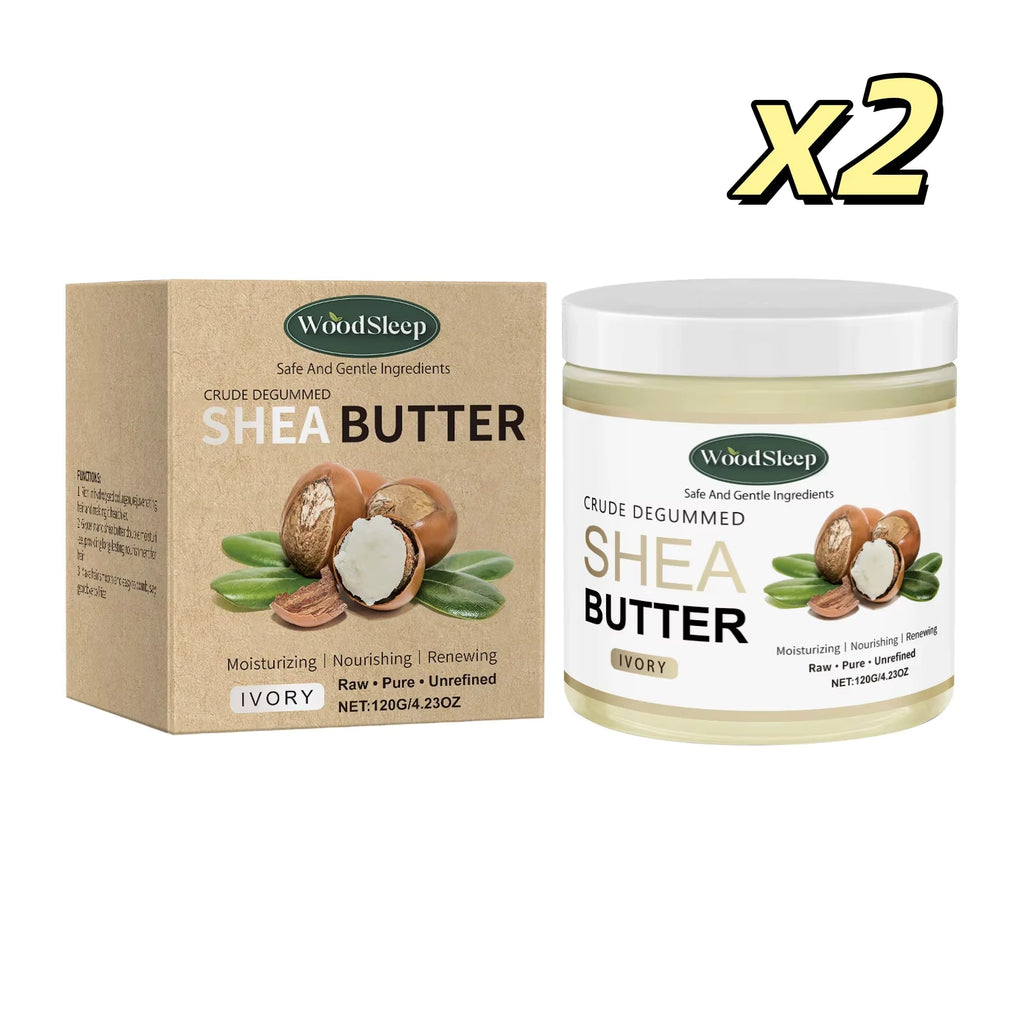 Pure Shea Butter Cream Relieve Redness Face Body Lotion Deep Moisturizing Soften Smoothing Balm Natural Nourishing Dry Skin Care Oasis Select 120g boxed x 2pcs