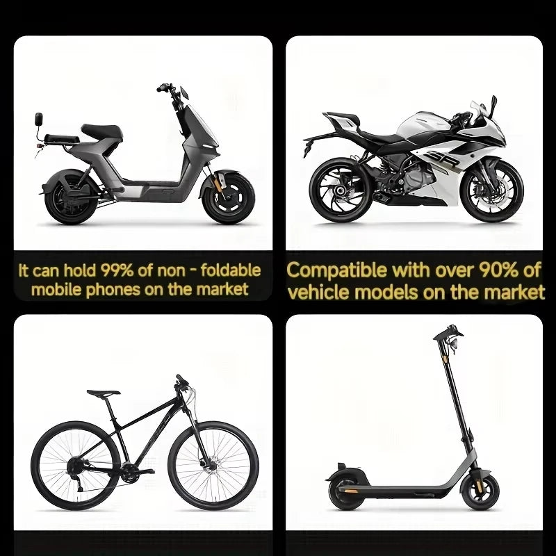 360° Bike & Motorcycle Phone Holder – Universal Non-Slip Mount