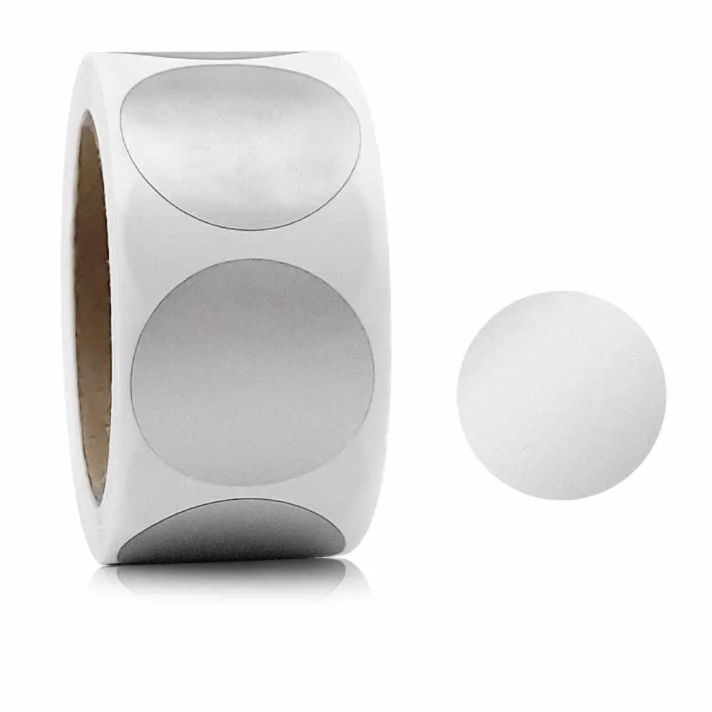 300pcs 3 colors Scratch Off Stickers Heart Shape Labels sticker DIY handmade for game Scratch Sticker Labels stationer Oasis Select Round-Silver