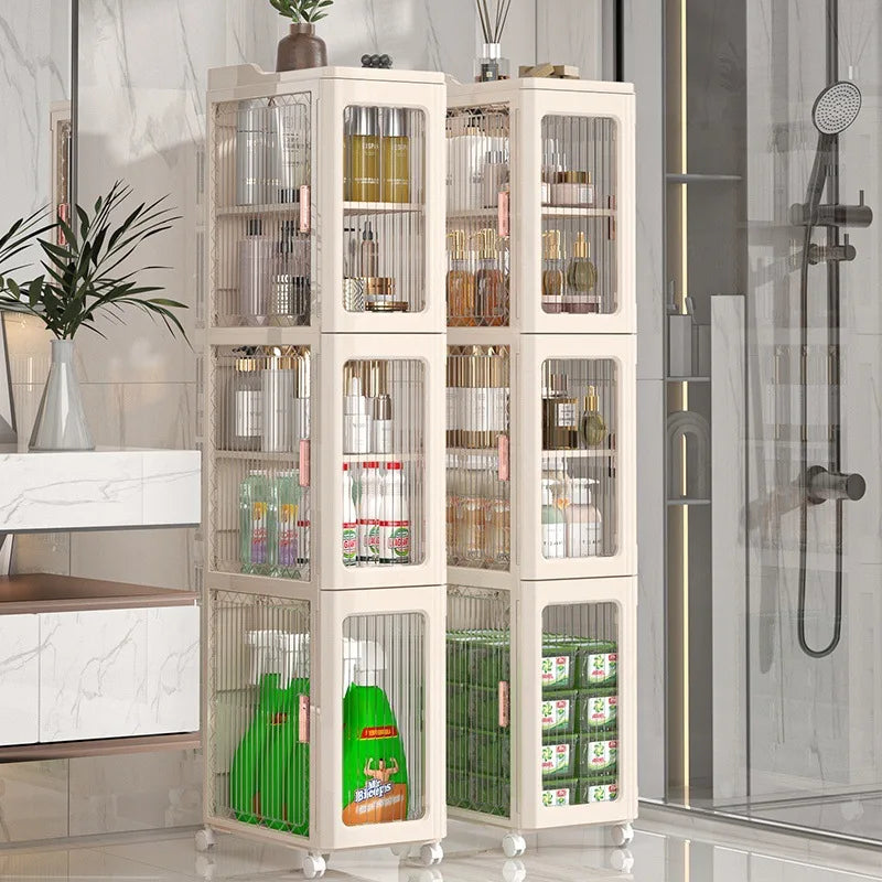 Multi-functional Household crevice storage rack crevice storage cabinet bathroom drawer seam locker bathroom shelf Oasis Select