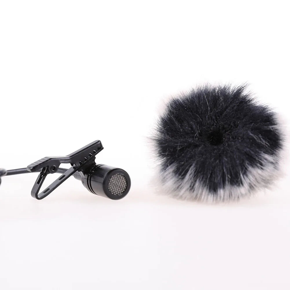 Lavalier Microphone Furry Windshield Mic Windshield Wind Muff Cover Foam Filter Sponge Microphone Windproof Cover For 5-12/15mm Oasis Select A