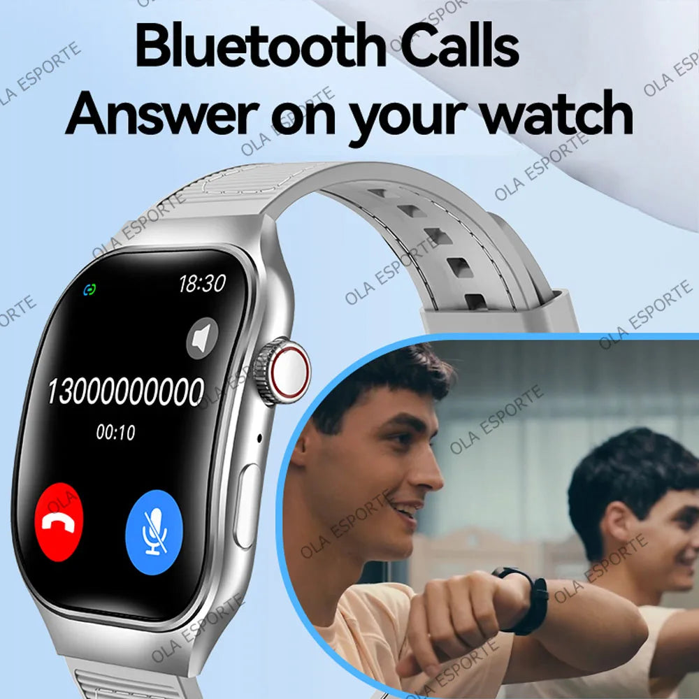 Ola Esporte 2.01" HD Smart Watch – ECG+PPG & Bluetooth Calls