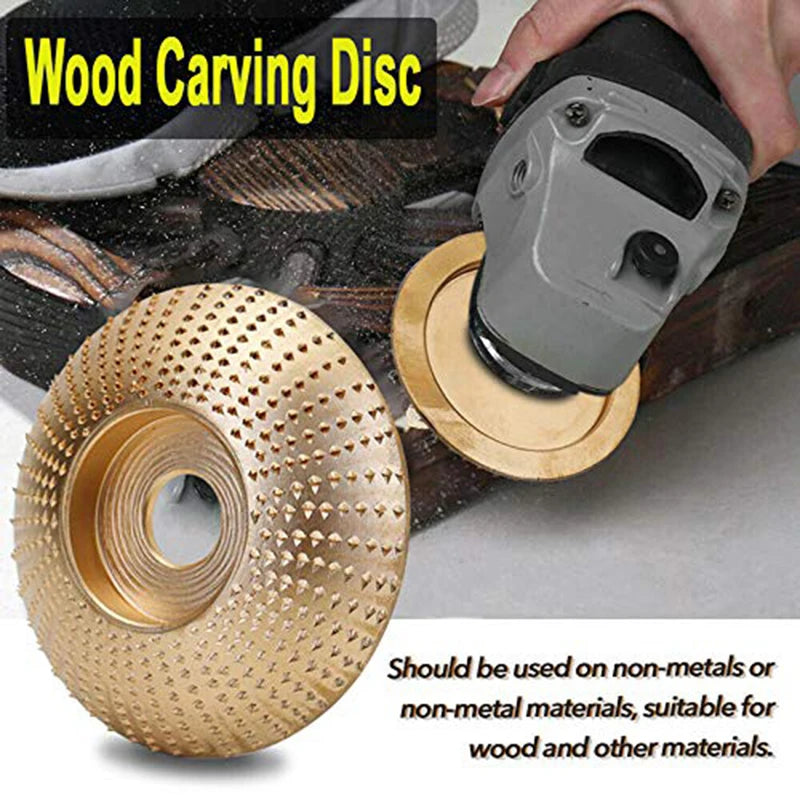 JUSTINLAU 16mm 5/8" Bore Extreme Shaping Disc Tungsten Carbide Wood Sanding Carving Tool Abrasive Disc Tools for Angle Grinder Oasis Select