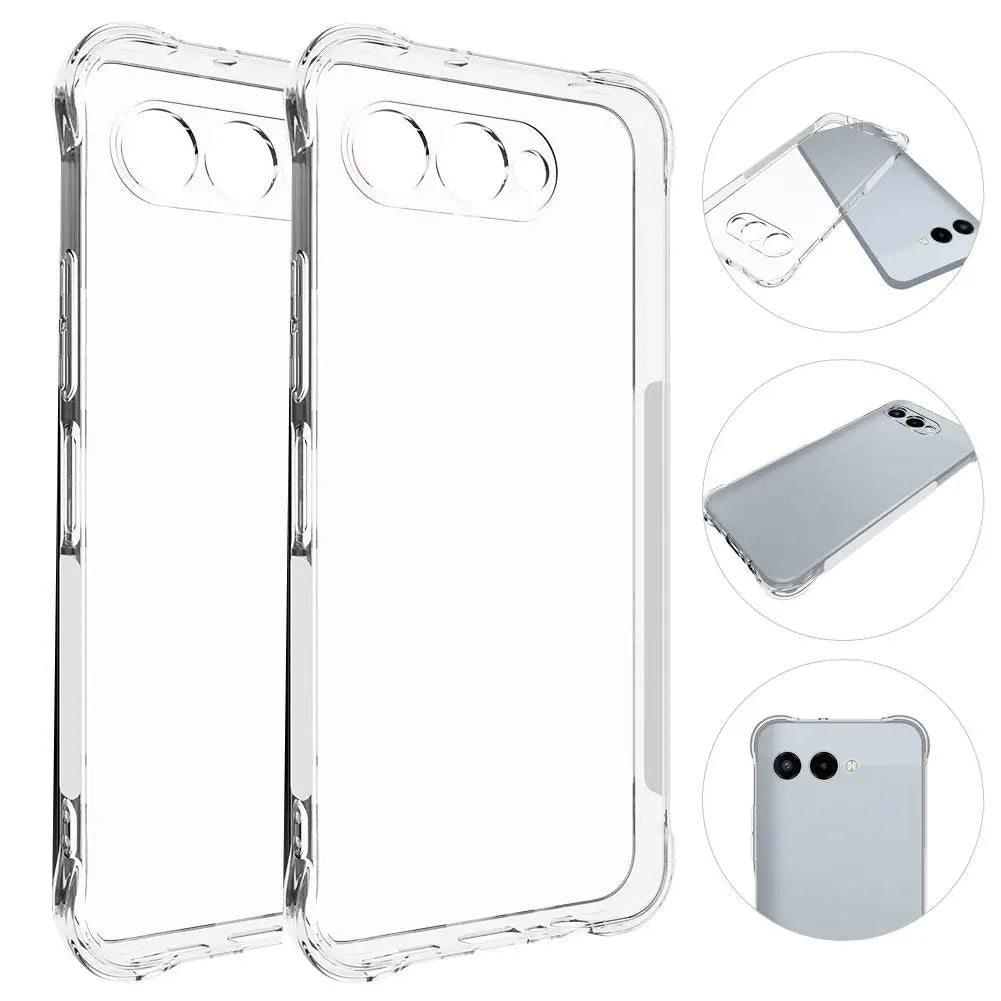 For T-Mobile Revvl 8 5G transparent phone case with four corner anti drop shell Oasis Select