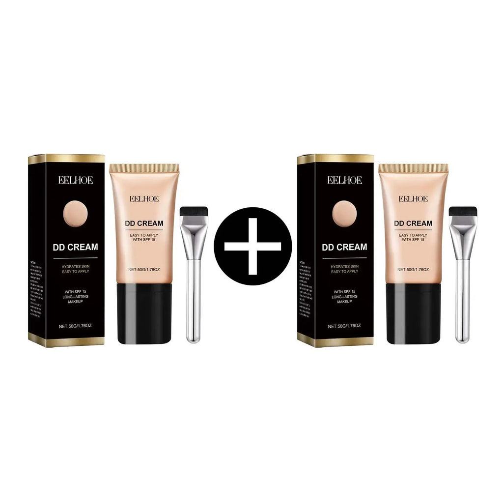 EELHOE DD Cream Foundation – Full Coverage & Oil Control Liquid Foundation Oasis Select 2Pcs Natural