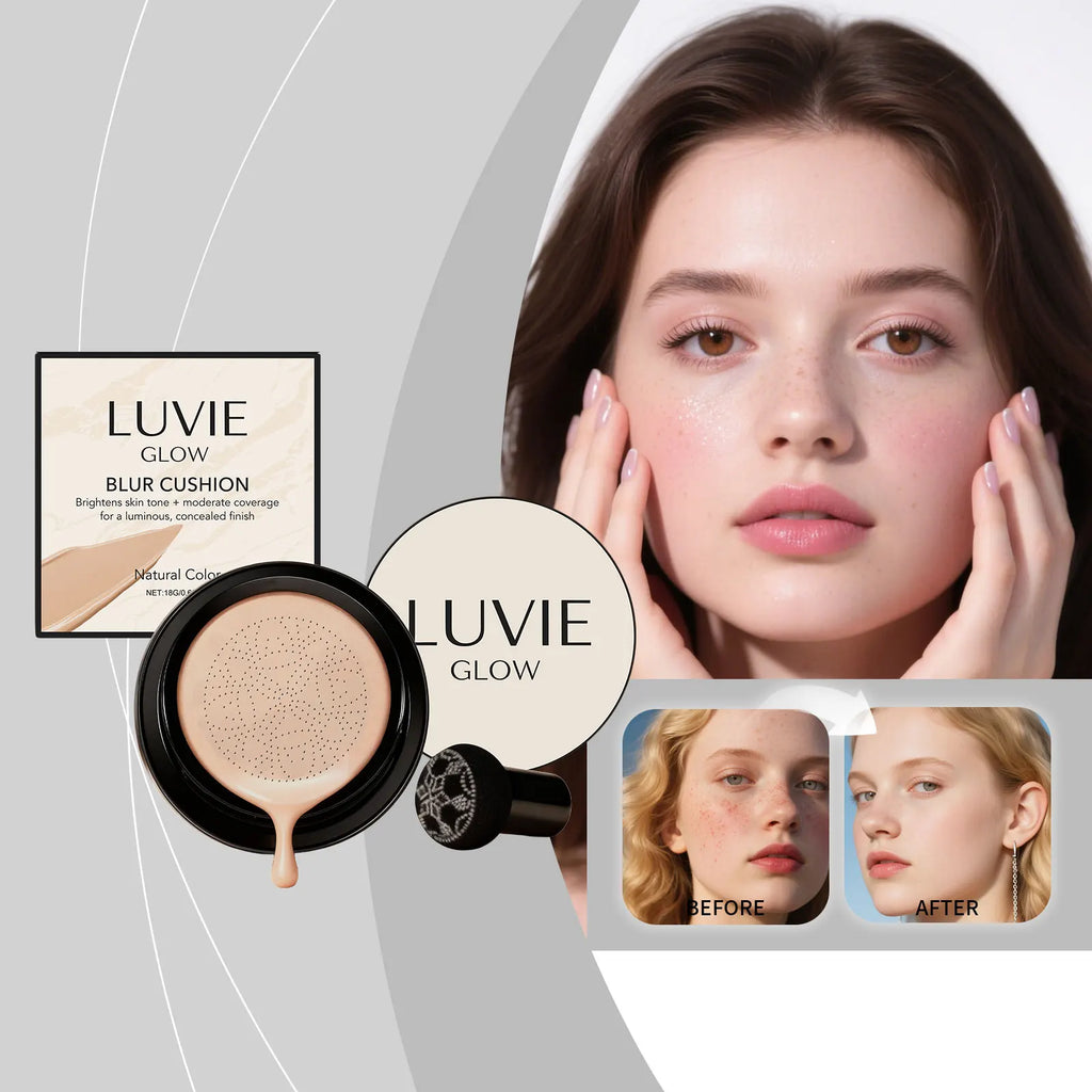 Mushroom Head Air Cushion Long Lasting Waterproof Oil Control Moisturizing Longwearing Waterproof Makeup Base Concealer CC Cream Oasis Select