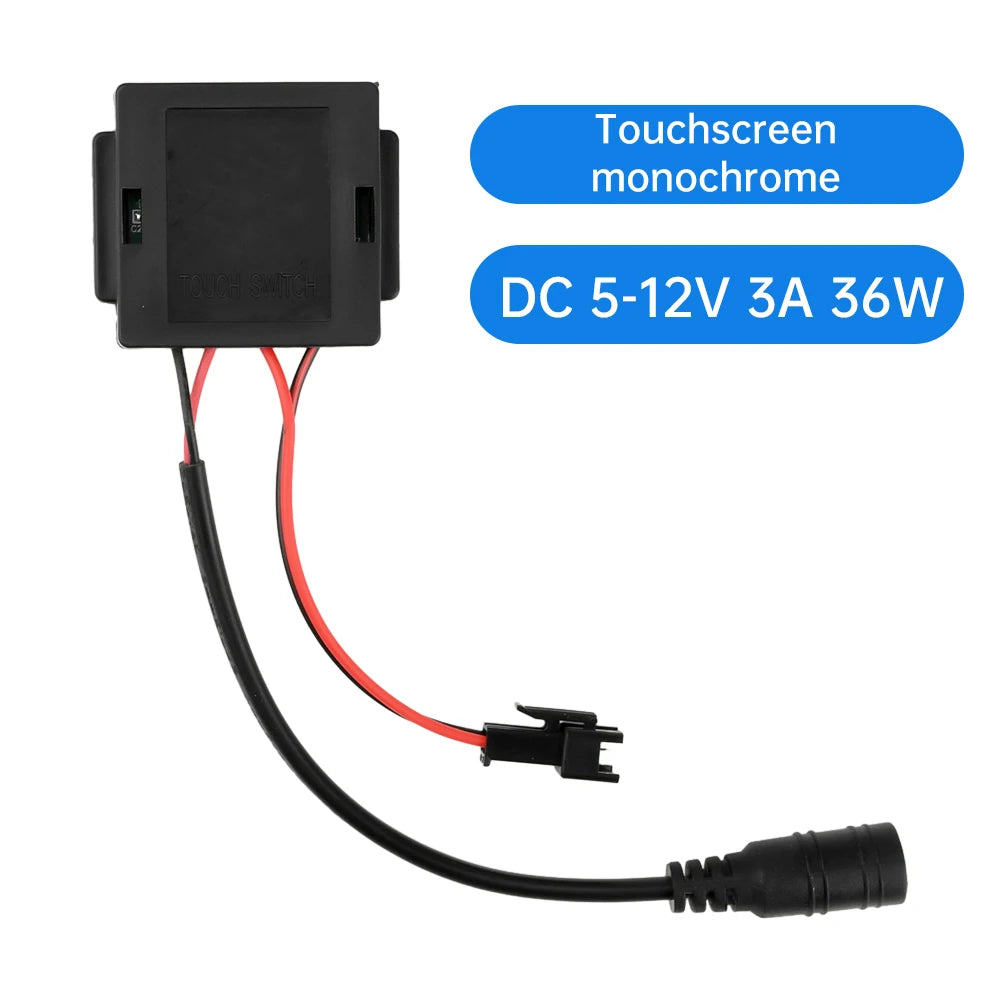 DC 5-12V 3A 36W Intelligent Touch Switch LED Light Dual Color Temperature Adjustment Compact Touchpad Switch Oasis Select Type A