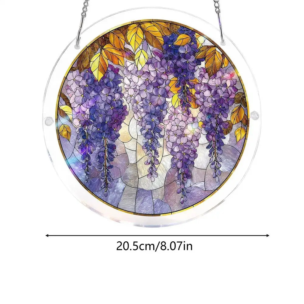 Acrylic Puzzle Suncatcher Hanging Decoration Hanging Pendant Wind Chime Suncatcher Home Window Ornament Garden Decoration Oasis Select C Acrylic