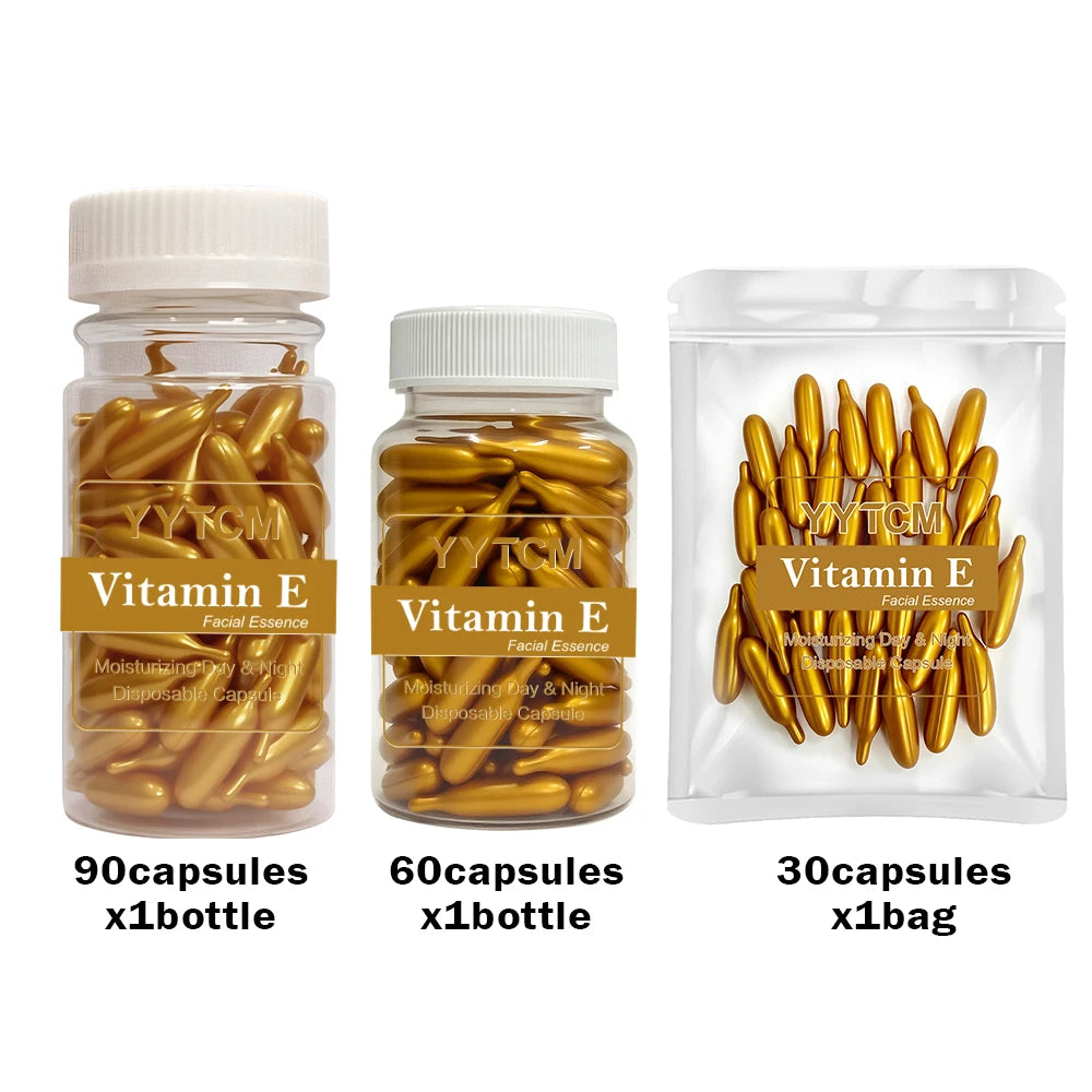 Vitamin E Serum Capsules – Hydrating Facial Oil | 90 Count Vitamin E Face Serum Oasis Select