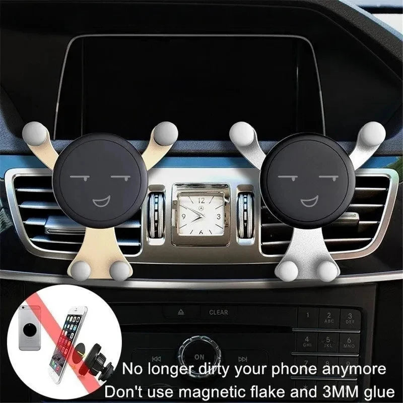 1/2/3/4pcs Black/Silver/Gold Car Installation Vent Fashion Gravity Bracket Universal Mobile For Phone GPS Mobile Phone Holder Oasis Select