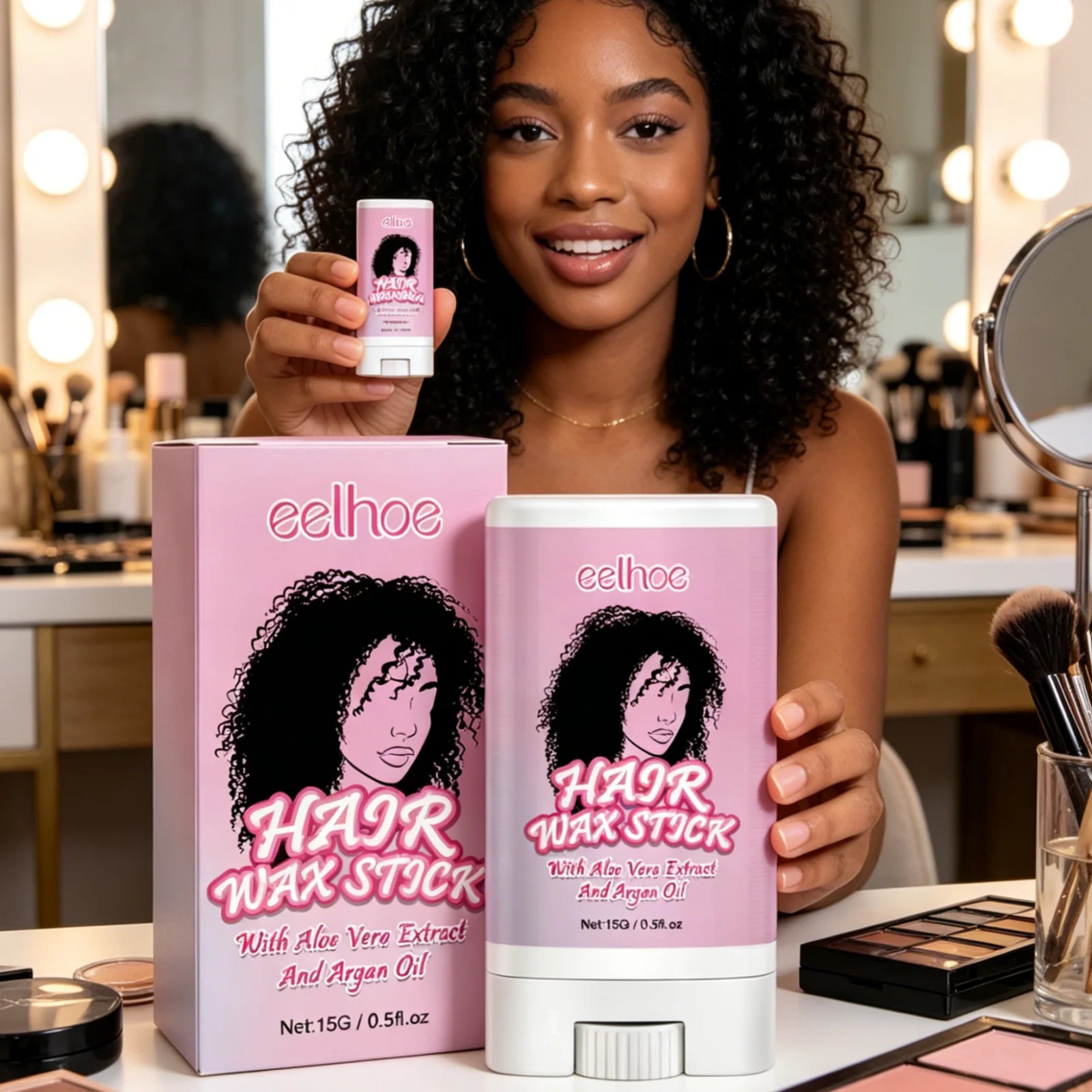 EELHOE Hair Wax Stick – Frizz Control, Nourishing Hold & Shine Hair Styling Wax Oasis Select