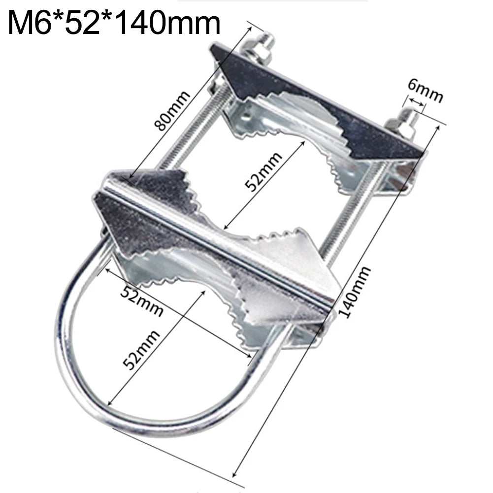 U Bolts Heavy Duty Anti-Rust Mast To Mast Mount Bracket Kit Secure Antenna Fixing Clamp For TV Antennas Ham Flagpoles Oasis Select E