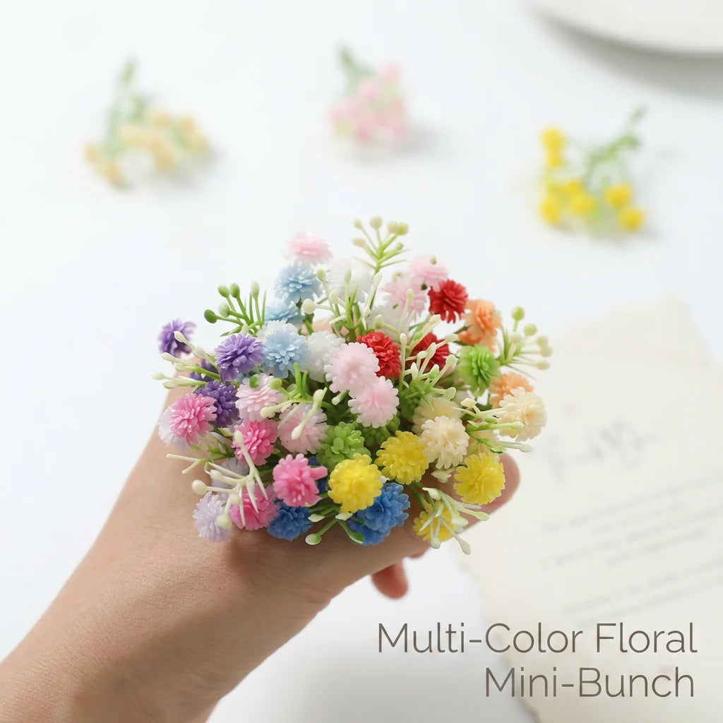 Artificial Flowers Gypsophila 8CM Fake Flowers For Home Decor Wedding Decorations Ornaments Craft Garland Accessories Oasis Select