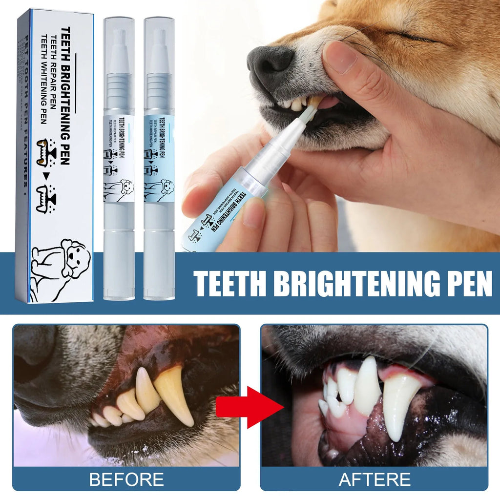 Pet Teeth Cleaning Pen – Tartar & Stain Remover Dogs & Cats Pet Dental Cleaner Oasis Select