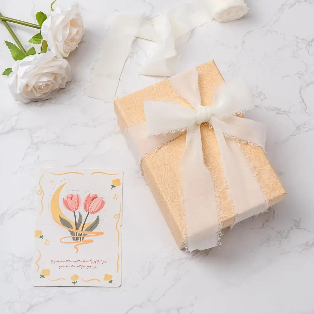 3-Roll Fringe Chiffon Ribbon 5m | DIY Wedding & Craft Décor