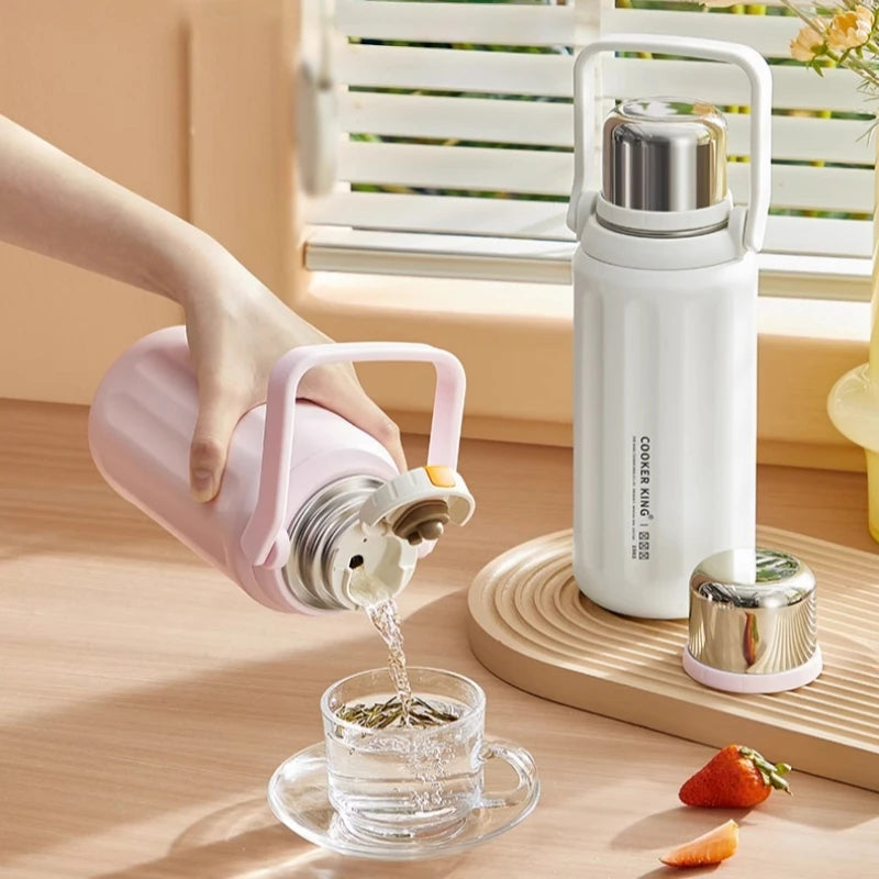 0.9/1.2L Thermal Water Bottle Stainless Steel Thermos Bottle Keep Cold and Hot Water Bottle Thermos for Tea Coffee Vacuum Flasks Oasis Select