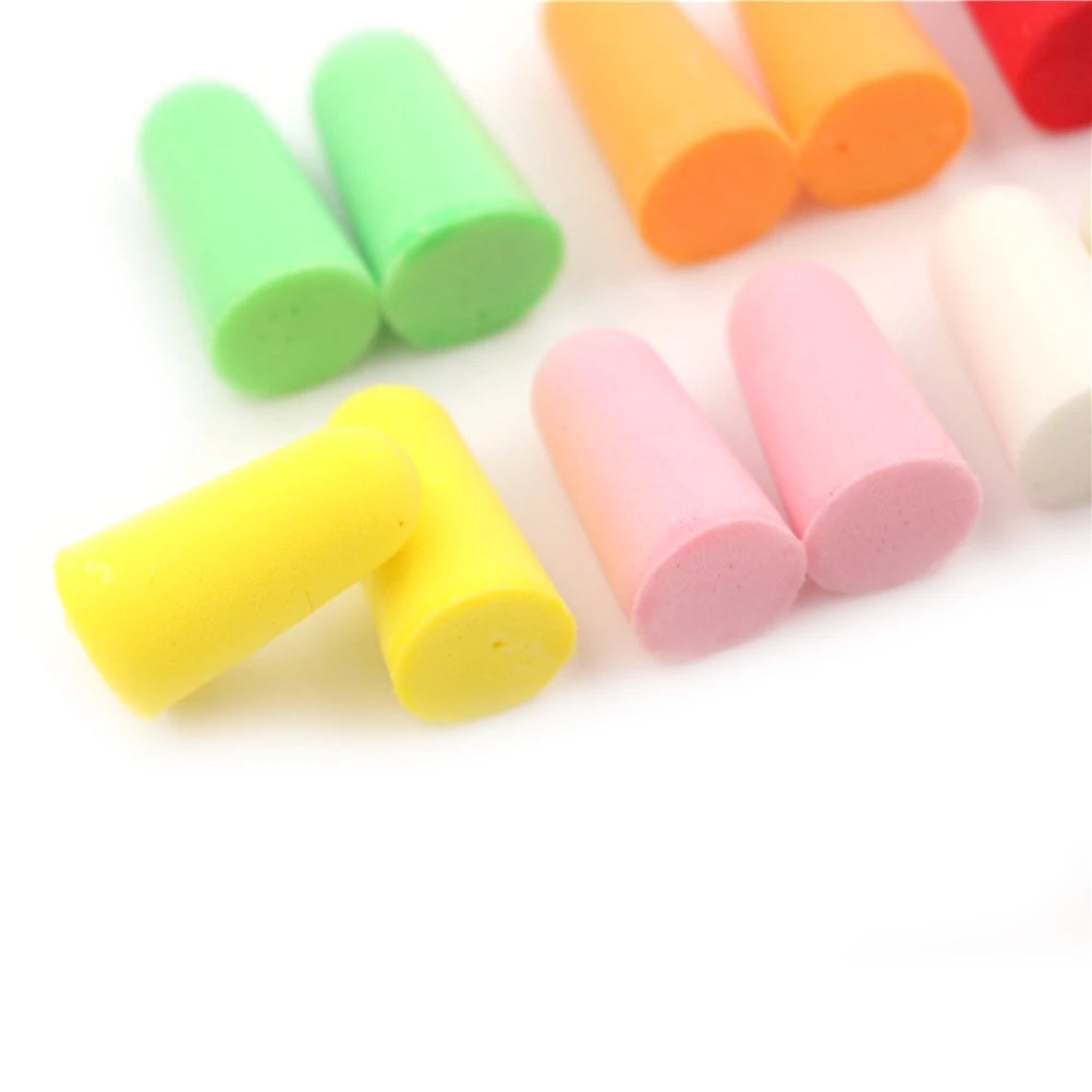 20pcs Universal Ultra Soft Foam Earplug Noise Cancelling Rebound Ear Plugs For Sleeping Snoring Work Loud Sound Reduction Oasis Select