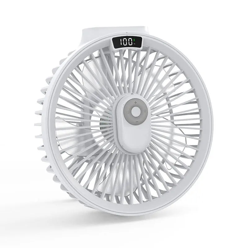 LED Ceiling & Desktop Fan – USB Rechargeable Portable Fan