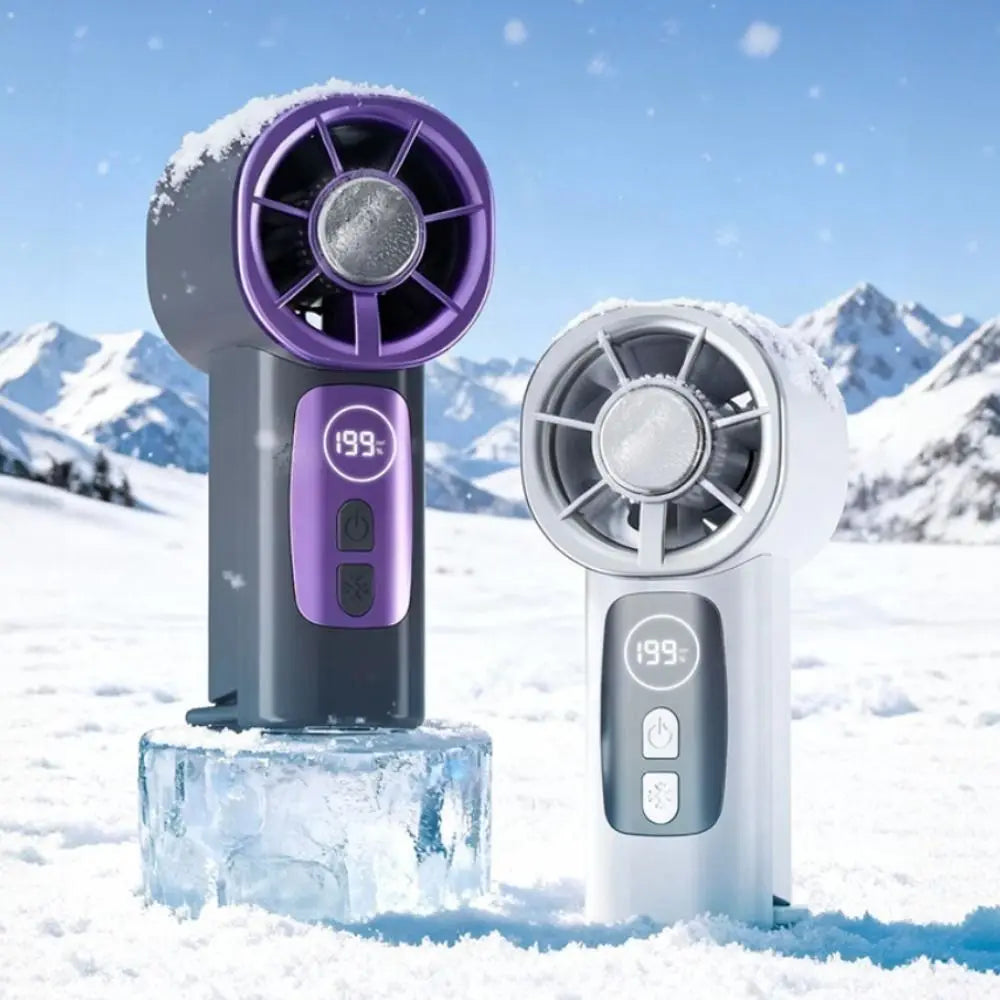 199 Speeds TEC Cooling Handheld Fan USB Charging High-speed Rechargeable Mini Fan Long Battery Life Quiet Portable Handheld Fan Oasis Select