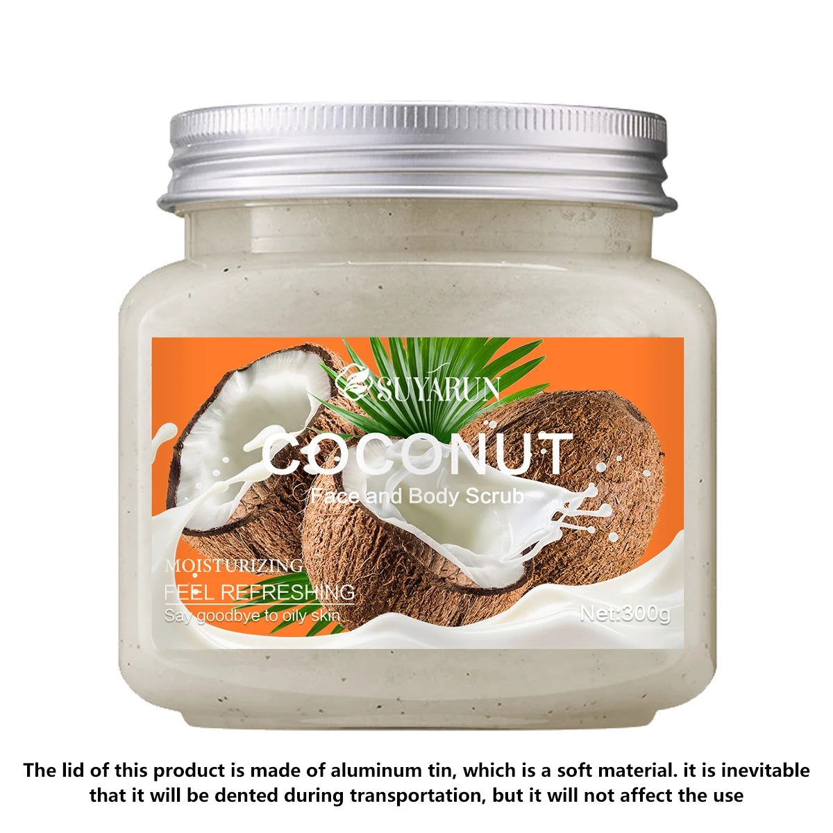 SUYARUN Natural Body Scrub – Raspberry, Aloe & Coconut
