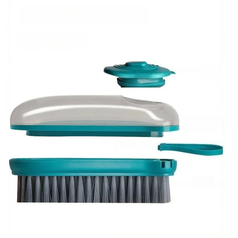 1PC Shoe Brush with Liquid Container, Multifunctional Shoe Brush, Pressure Cleaning Brush, Soft Bristle Brush Shoe Equipment Oasis Select