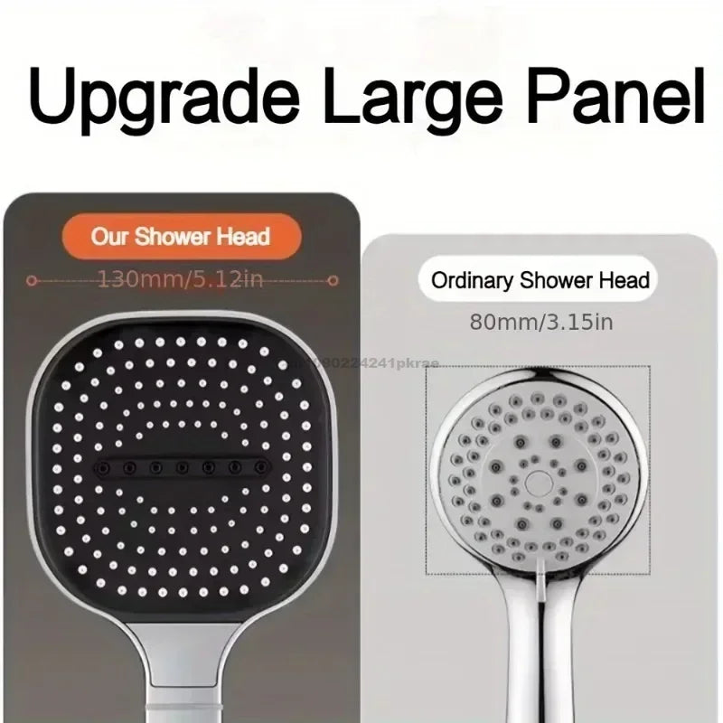 3-Modes High Pressure Shower Head Water Saving Shower Heads Adjustable Water Massage Sprayer Home Bathroom Accessories Oasis Select